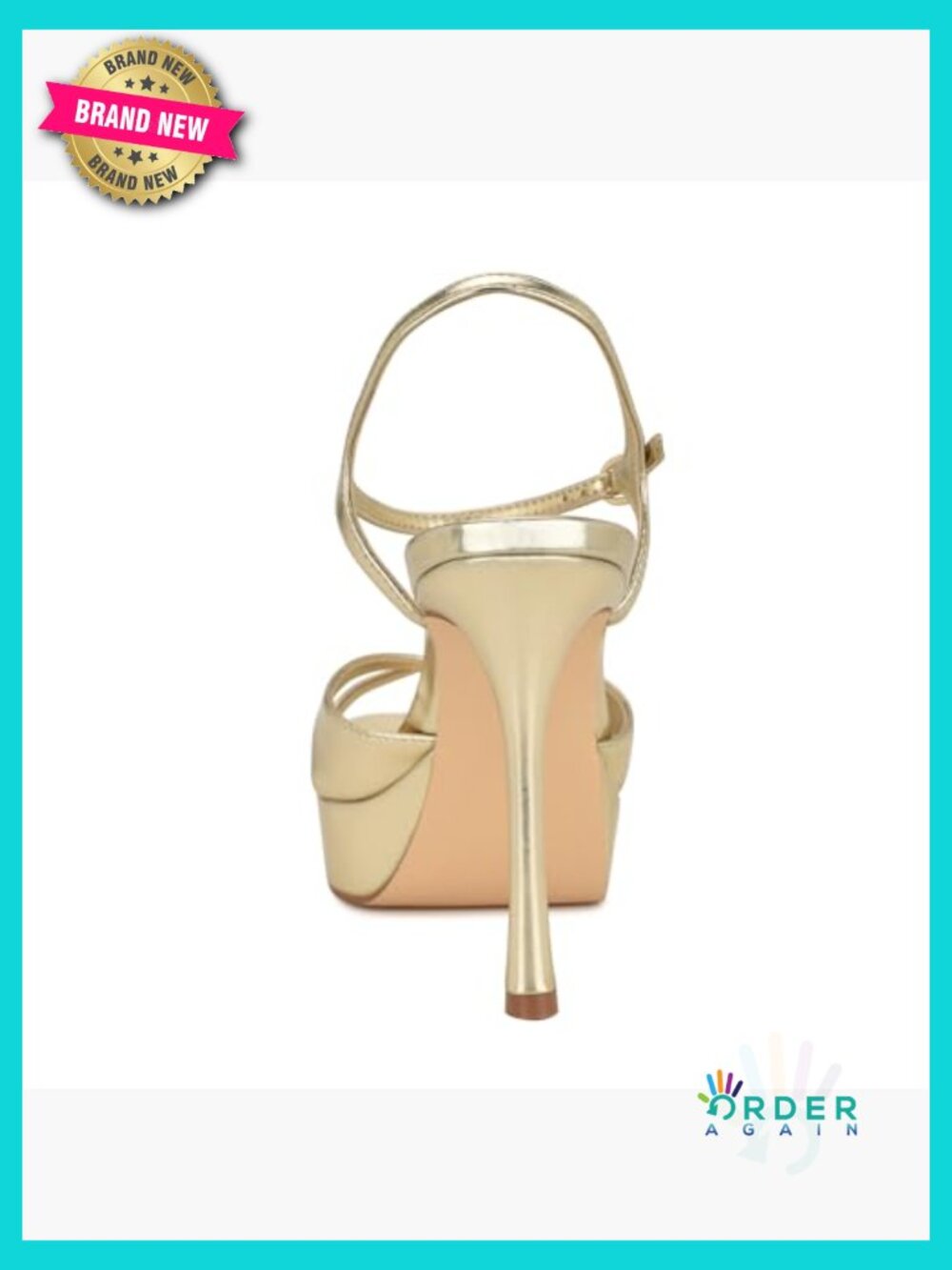 Stiletto Platform Sandals With Square Toe And Criss-Cross Straps View 2